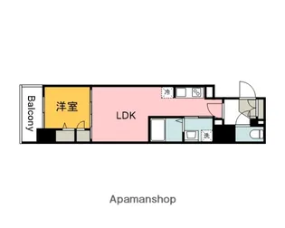 S−RESIDENCE東千田公園ALESIA【9階】の間取り