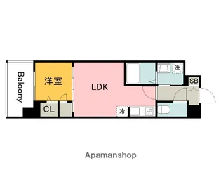 S−RESIDENCE東千田公園ALESIA【12階】の間取り