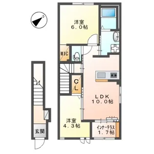 (仮)スターテラスⅡ丹那町【202号室】の間取り