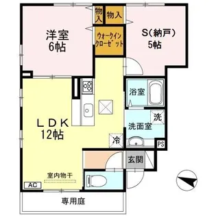 プランドール東原II【1階】の間取り