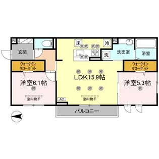 ドリーム大町【1階】の間取り