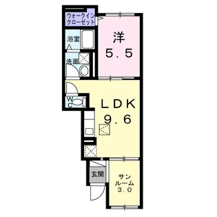 サン・カルム【1階】の間取り