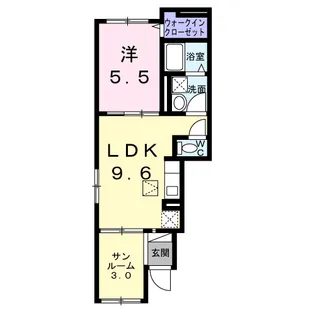 サン・カルム【1階】の間取り