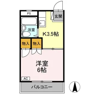 コートハウス坪井【1階】の間取り