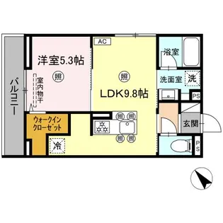 DーROOM庚午中【3階】の間取り