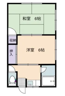 いわき荘【202号室号室】の間取り