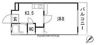広島県広島市安佐北区可部南4丁目【アパート】の間取り