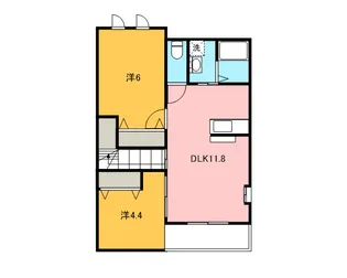ベルクレスト【2階】の間取り