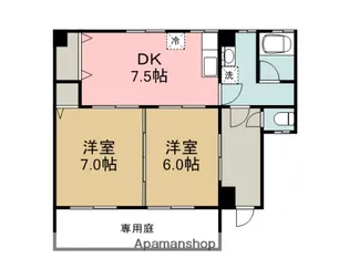 広島県広島市佐伯区屋代1丁目【マンション】の間取り