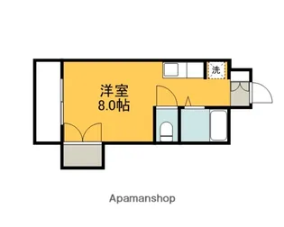 広島県広島市中区竹屋町【マンション】の間取り