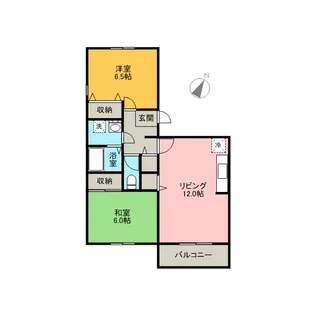 セジュール八幡【3階】の間取り