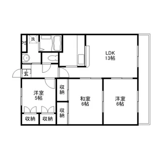 フォレストハイムD【3階】の間取り