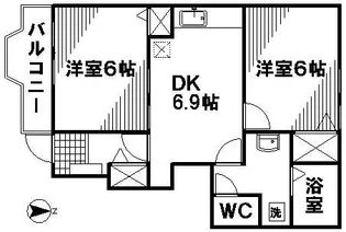 ベルフラワー【1階】の間取り