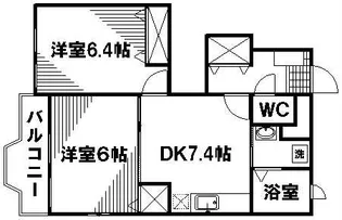 シェーンブルンB【1階】の間取り