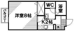 セジュールアンバタ【2階】の間取り