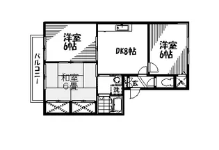 ドミール中尾【1階】の間取り