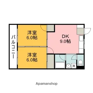 広島県広島市西区大芝1丁目【マンション】の間取り