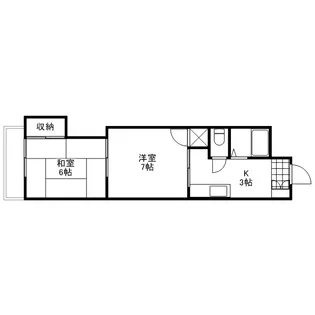ベルシャトー加登【404号室号室】の間取り