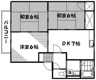 広島県広島市東区中山上2丁目【アパート】の間取り