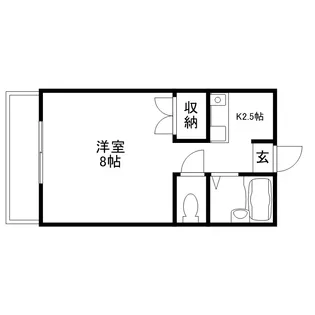 ユースハイム清水【1階】の間取り