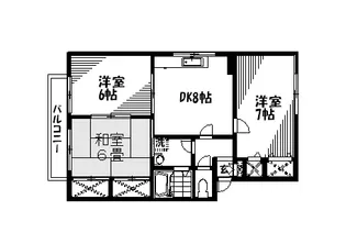 セジュール大谷 B棟【202号室】の間取り