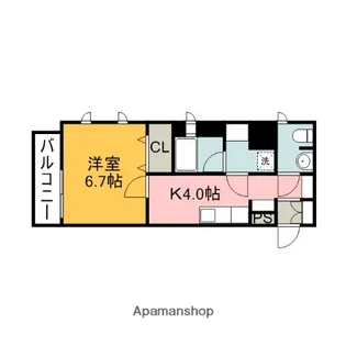 広島県広島市南区宇品神田2丁目【マンション】の間取り