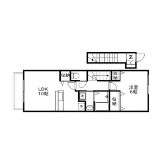 サンリットA【2階】の間取り