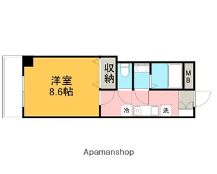 フォルム千田【407号室】の間取り