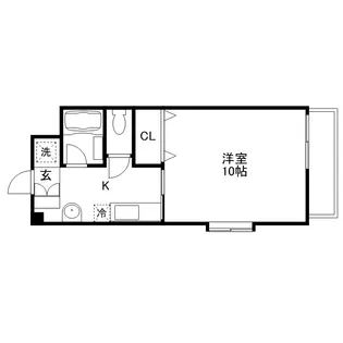 梶川ビル【302号室】の間取り