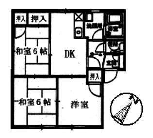 広島県安芸郡海田町南幸町【アパート】の間取り