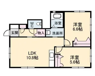 広島県広島市安芸区瀬野西2丁目【アパート】の間取り