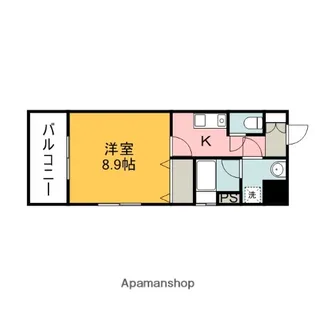 アイビースクエア寺町【9階】の間取り