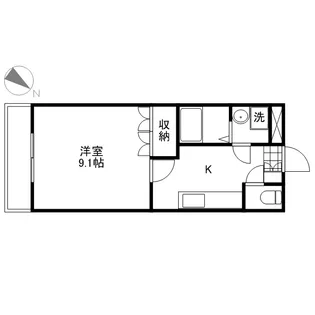 クロワール五日市【1階】の間取り