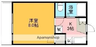 グリーンコーポC【102号室】の間取り