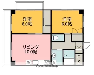 プレイシャス壱番館【104号室】の間取り