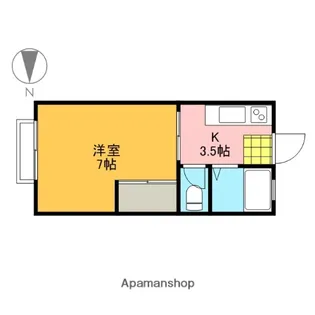 ルベリエC【2階】の間取り