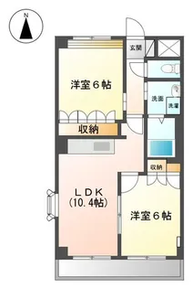 サン・ソレイユ西条 弐番館【2階】の間取り