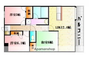 フレシールA【3階】の間取り
