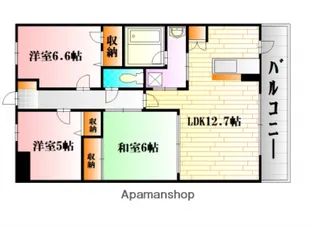 フレシールB【303号室】の間取り