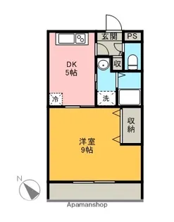 鏡山マンションⅡ【407号室】の間取り