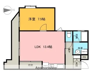 パークサイド中央【203号室】の間取り