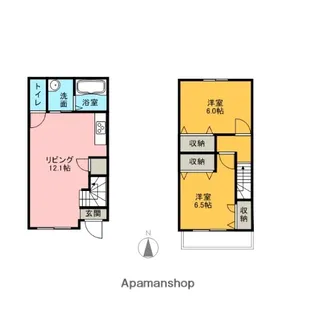 ロータス【2号室】の間取り