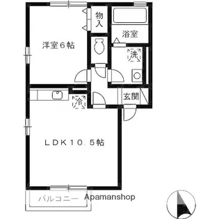 ALLIGA10【2階】の間取り