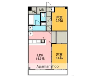 SELENE(セレネ)【403号室】の間取り