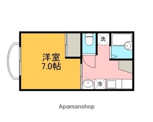 ビューテラス【202号室】の間取り