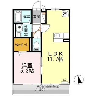 グランソーレ【2階】の間取り