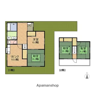 広島県東広島市西条土与丸5丁目【一戸建】の間取り