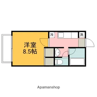 パルハイツU【101号室】の間取り