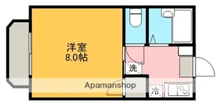 メゾン大歳B棟【206号室】の間取り