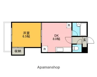 小倉屋ビル【407号室】の間取り